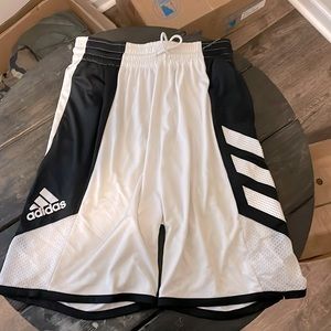 Adidas white basketball shorts. Worn once!